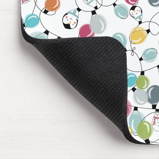  Neon Penguin-kerstballonnen Muismat (Hoek)