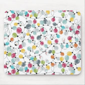  Neon Penguin-kerstballonnen Muismat (Voorkant)