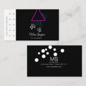 Neon Pet Groomer Suds Logo Reward Visitekaartje (Voorkant / Achterkant)