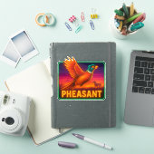 Neon Pheasant Sticker (iPad Cover)