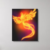 Neon Phoenix Canvas Afdruk (Voorkant)