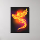 Neon Phoenix Canvas Afdruk (Voorkant)