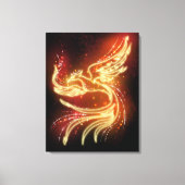 Neon Phoenix Canvas Afdruk (Voorkant)