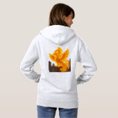 Neon Phoenix Rooftop Graffiti Art Hoodie (Achterkant volledig)