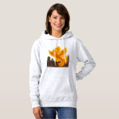 Neon Phoenix Rooftop Graffiti Art Hoodie (Voorkant volledig)