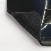 Neon pickleball speler met peddel muismat (Hoek)