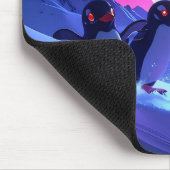 Neon Pinguïns Muismat (Hoek)