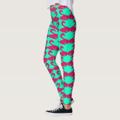 Neon Pink and cyan leggings (Links)