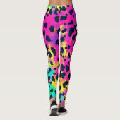 Neon Pink Animal GRL Power Leggings (Achterkant)