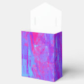 Neon Pink & Aqua Blue Abstract Bedankdoosjes (Geopend)