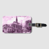 NEON PINK BAGAGELABEL (Voorkant (horizontaal))