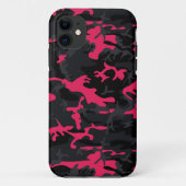 Neon Pink benadrukt Camo Case-Mate iPhone Case (Achterkant)