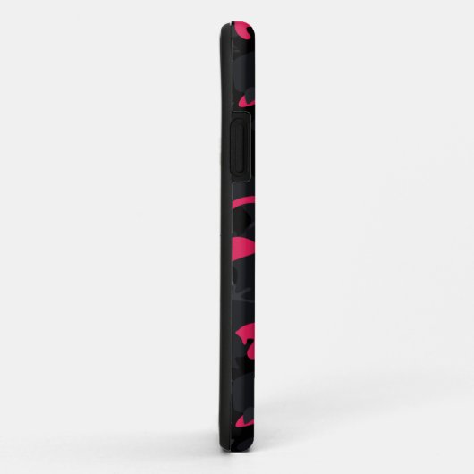 Neon Pink benadrukt Camo Case-Mate iPhone Case (Achterkant/rechts)