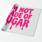 Neon Pink Bold Quote Wrapping Paper –  Cadeaupapier (Uitgerold)