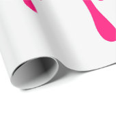 Neon Pink Bold Quote Wrapping Paper –  Cadeaupapier (Rol Hoek)