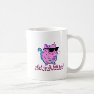 Neon Pink Chinchillin Chinchilla Koffiemok