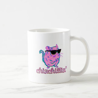 Neon Pink Chinchillin Chinchilla Koffiemok