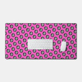 Neon Pink Custom Business Logo Pattern Bureaumat (Keyboard & Muis)
