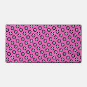 Neon Pink Custom Business Logo Pattern Bureaumat (Voorkant)