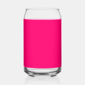 Neon Pink Custom Can Glass – Bulk & gepersonalisee Blikvorm Glas (Voorkant)