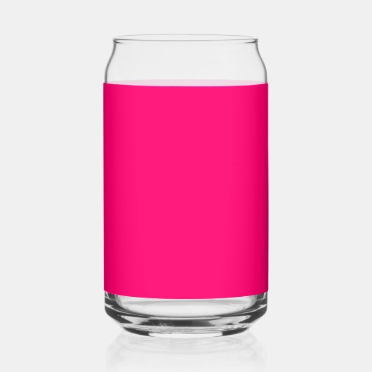 Neon Pink Custom Can Glass – Bulk & gepersonalisee Blikvorm Glas (Rechts)