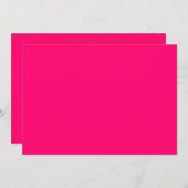 Neon Pink Custom Invitations – Bulk & Evenementen Kaart (Voorkant / Achterkant)