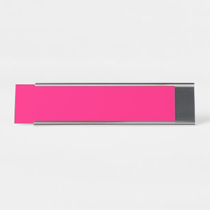 Neon Pink Custom Kantoor Naam Bord Bureau Naambordje