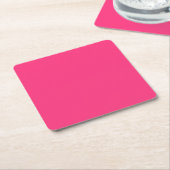 Neon Pink Diamond Kartonnen Onderzetters (Schuin)