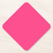 Neon Pink Diamond Kartonnen Onderzetters (Voorkant)