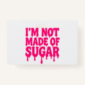 Neon Pink Drip Badge ID Label –  (Voorkant)