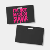 Neon Pink Drip Badge (Zwart) –  (Front & Back)