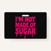 Neon Pink Drip Badge (Zwart) –  (Voorkant)