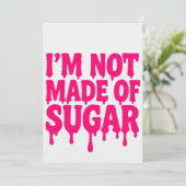 Neon Pink Drip Bold Invitation – Kaart (Staand voorkant)