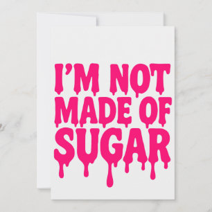 Neon Pink Drip Bold Invitation – Kaart