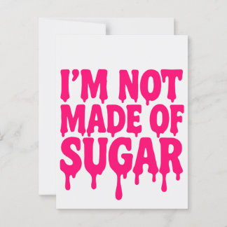 Neon Pink Drip Quote Briefkaart –