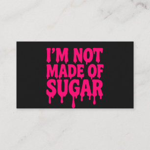 Neon Pink Drip Quote Kaart (zwart) –  Visitekaartje