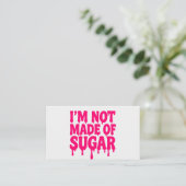 Neon Pink Drip Quote Visitekaartje –  (Staand voorkant)