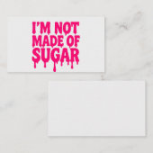 Neon Pink Drip Quote Visitekaartje –  (Voorkant / Achterkant)