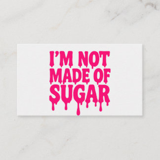 Neon Pink Drip Quote Visitekaartje –
