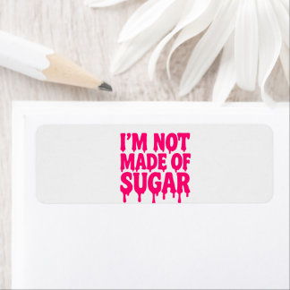 Neon Pink Drip Retour Adreslabels – Aanpassen Etiket