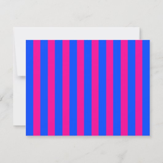 Neon Pink & Electric Blue Wavy Note Card Kaart (Achterkant)