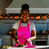 neon pink-elegant schrift schort