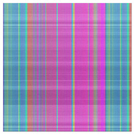 Neon Pink en Blue Plays Fabric Pattern Stof