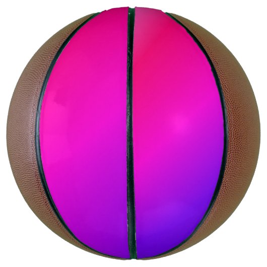 Neon Pink en Paars Basketbal (Verticaal)