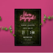 Neon Pink Engagement Party Kaart