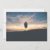 Neon Pink Foto opslaan Datum Save The Date (Achterkant)