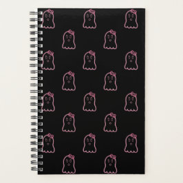 Neon Pink Ghosts Planner