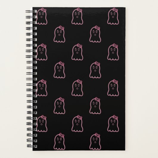 Neon Pink Ghosts Planner (Voorkant)
