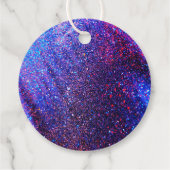 Neon Pink Girl's Roller Skating Party Dank u Bedankjes Labels (Achterkant)