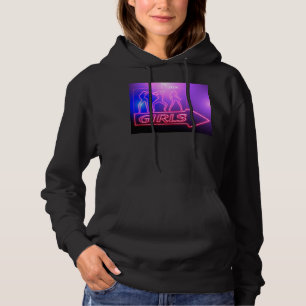 Neon Pink Girls Sign Thunder_Cove Hoodie